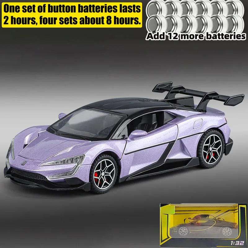 Premium Diecast Model Car 1:32 Scale Realistic Sound And Light For Adult Collectors - ToylandEU