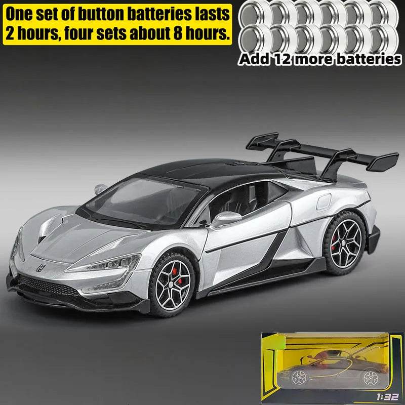 Premium Diecast Model Car 1:32 Scale Realistic Sound And Light For Adult Collectors - ToylandEU