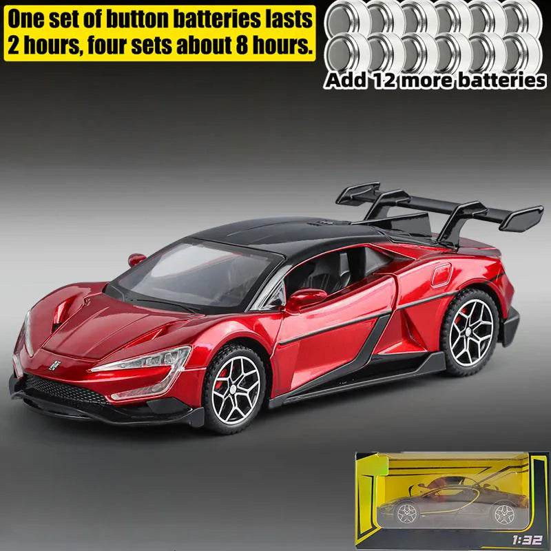 Premium Diecast Model Car 1:32 Scale Realistic Sound And Light For Adult Collectors - ToylandEU