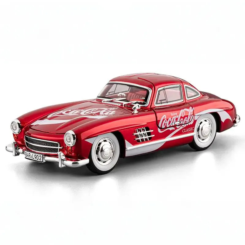 Premium Diecast Model Car 1 To 24 Benz 300SL Coca Cola Edition For Collectors - ToylandEU