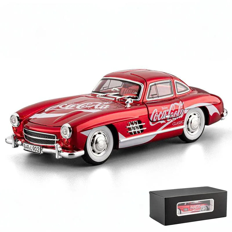 Premium Diecast Model Car 1 To 24 Benz 300SL Coca Cola Edition For Collectors - ToylandEU