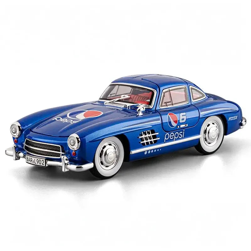 Premium Diecast Model Car 1 To 24 Benz 300SL Coca Cola Edition For Collectors - ToylandEU