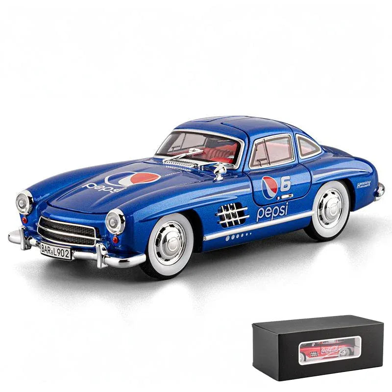 Premium Diecast Model Car 1 To 24 Benz 300SL Coca Cola Edition For Collectors - ToylandEU