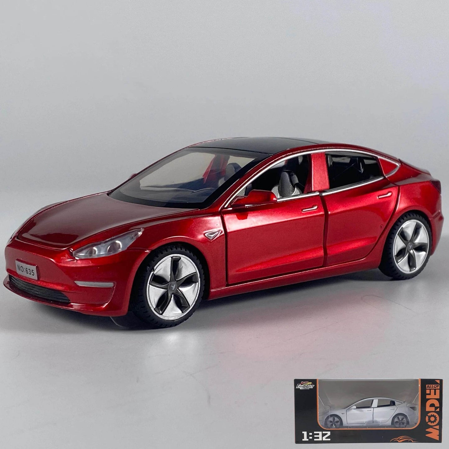 Premium Diecast Model Car 1 To 32 Scale High Fidelity New Energy Electric Vehicle Ornament Gift For Collectors - ToylandEU