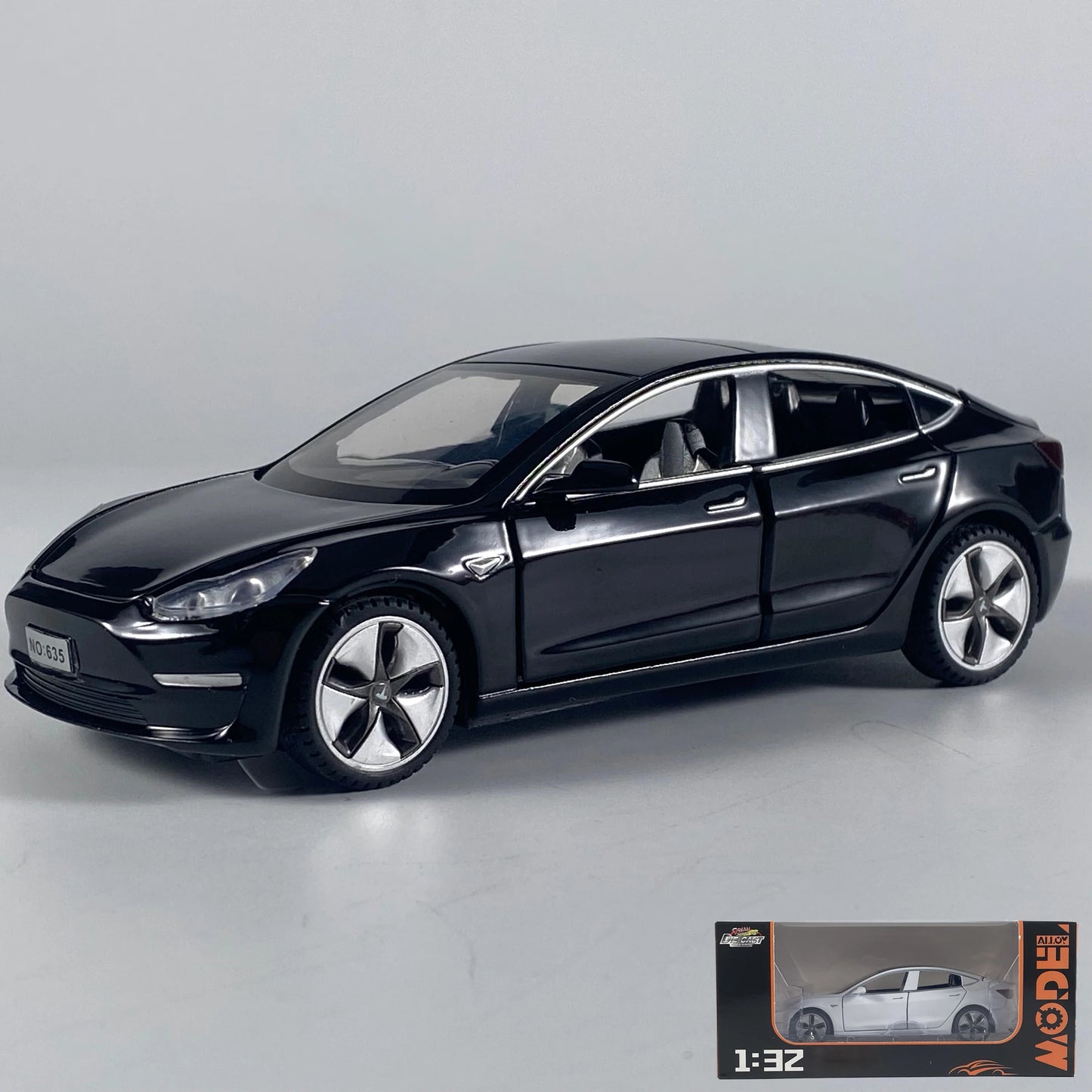 Premium Diecast Model Car 1 To 32 Scale High Fidelity New Energy Electric Vehicle Ornament Gift For Collectors - ToylandEU