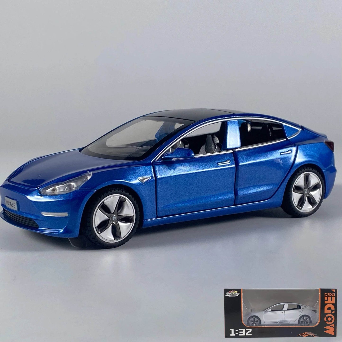 Premium Diecast Model Car 1 To 32 Scale High Fidelity New Energy Electric Vehicle Ornament Gift For Collectors - ToylandEU