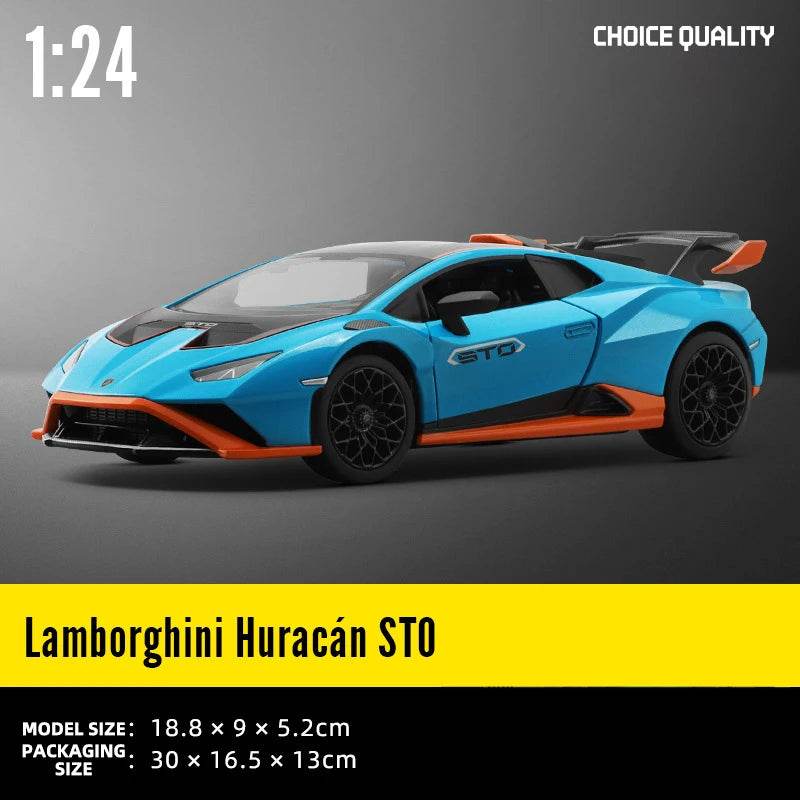 Premium Diecast Model Car Alloy Construction 1 24 Scale Lamborghini Aventador SVJ63 For Collectors - ToylandEU