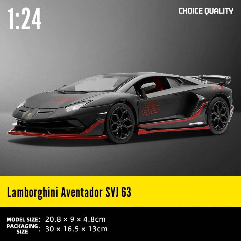 Premium Diecast Model Car Alloy Construction 1 24 Scale Lamborghini Aventador SVJ63 For Collectors - ToylandEU