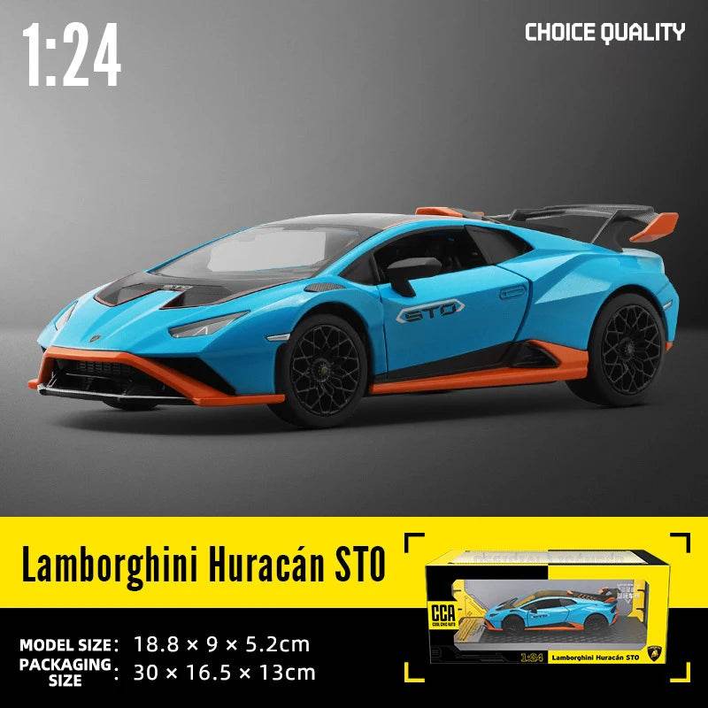Premium Diecast Model Car Alloy Construction 1 24 Scale Lamborghini Aventador SVJ63 For Collectors - ToylandEU