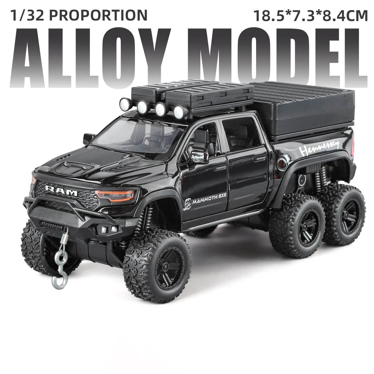 Premium Diecast Model Car Alloy Construction Dodge Tyrannosaurus RAM TRX Off Road SUV Scale 1 To 32 For Collectors Gift - ToylandEU