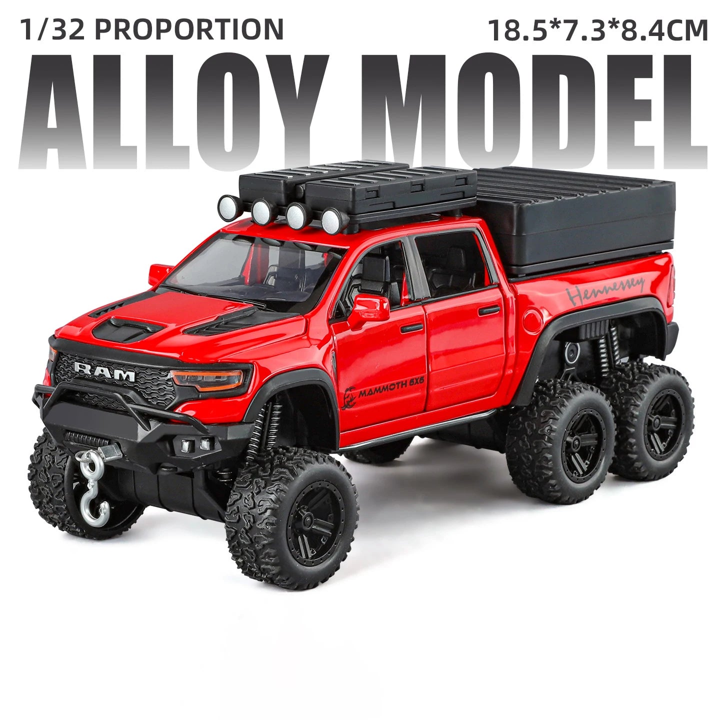 Premium Diecast Model Car Alloy Construction Dodge Tyrannosaurus RAM TRX Off Road SUV Scale 1 To 32 For Collectors Gift - ToylandEU