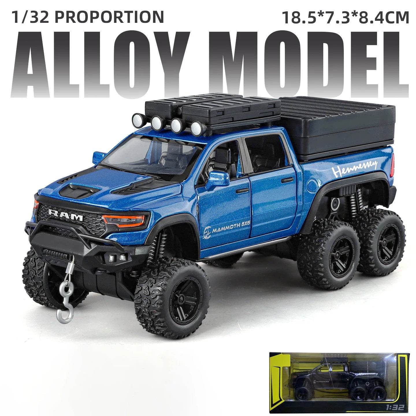 Premium Diecast Model Car Alloy Construction Dodge Tyrannosaurus RAM TRX Off Road SUV Scale 1 To 32 For Collectors Gift - ToylandEU