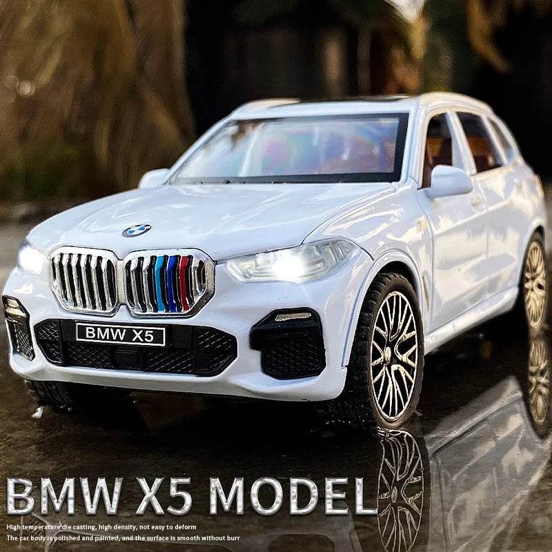 Premium Diecast Model Car BMW X5 Alloy Body With Realistic Sound And Light Perfect Gift For Kids - ToylandEU
