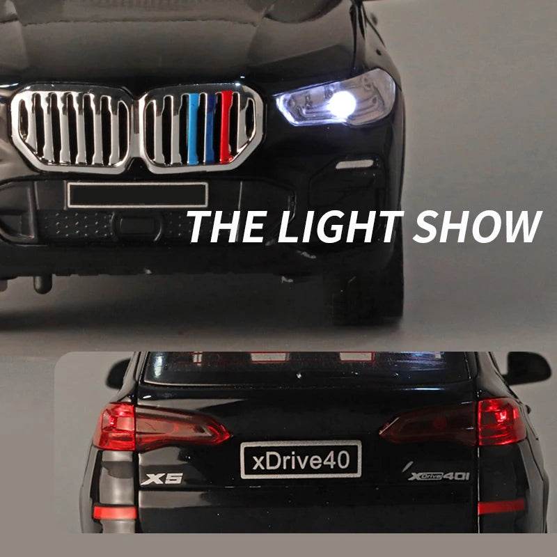 Premium Diecast Model Car BMW X5 Alloy Body With Realistic Sound And Light Perfect Gift For Kids - ToylandEU