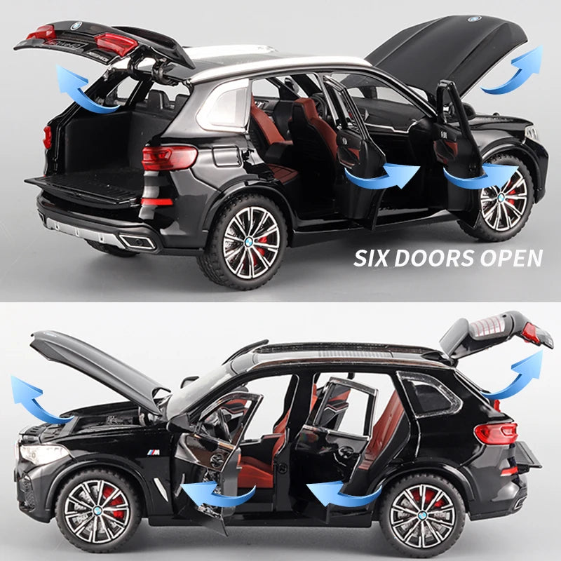 Premium Diecast Model Car BMW X5 Alloy Body With Realistic Sound And Light Perfect Gift For Kids - ToylandEU
