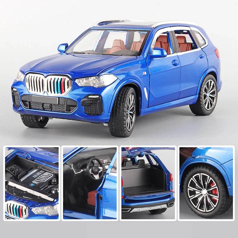 Premium Diecast Model Car BMW X5 Alloy Body With Realistic Sound And Light Perfect Gift For Kids - ToylandEU