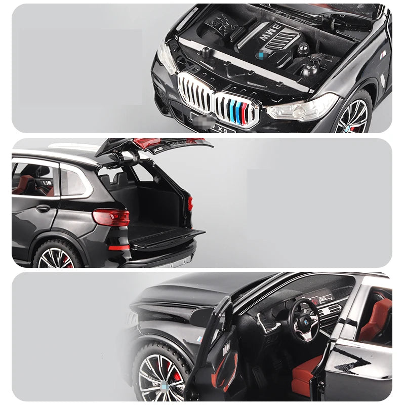 Premium Diecast Model Car BMW X5 Alloy Body With Realistic Sound And Light Perfect Gift For Kids - ToylandEU
