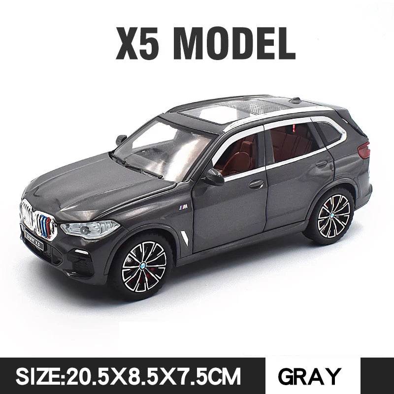 Premium Diecast Model Car BMW X5 Alloy Body With Realistic Sound And Light Perfect Gift For Kids - ToylandEU