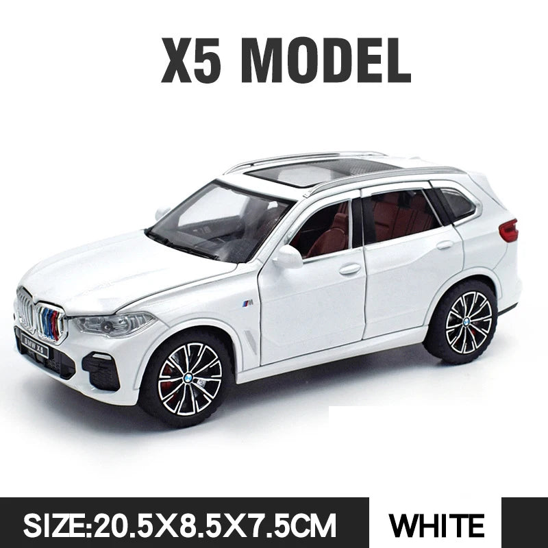 Premium Diecast Model Car BMW X5 Alloy Body With Realistic Sound And Light Perfect Gift For Kids - ToylandEU