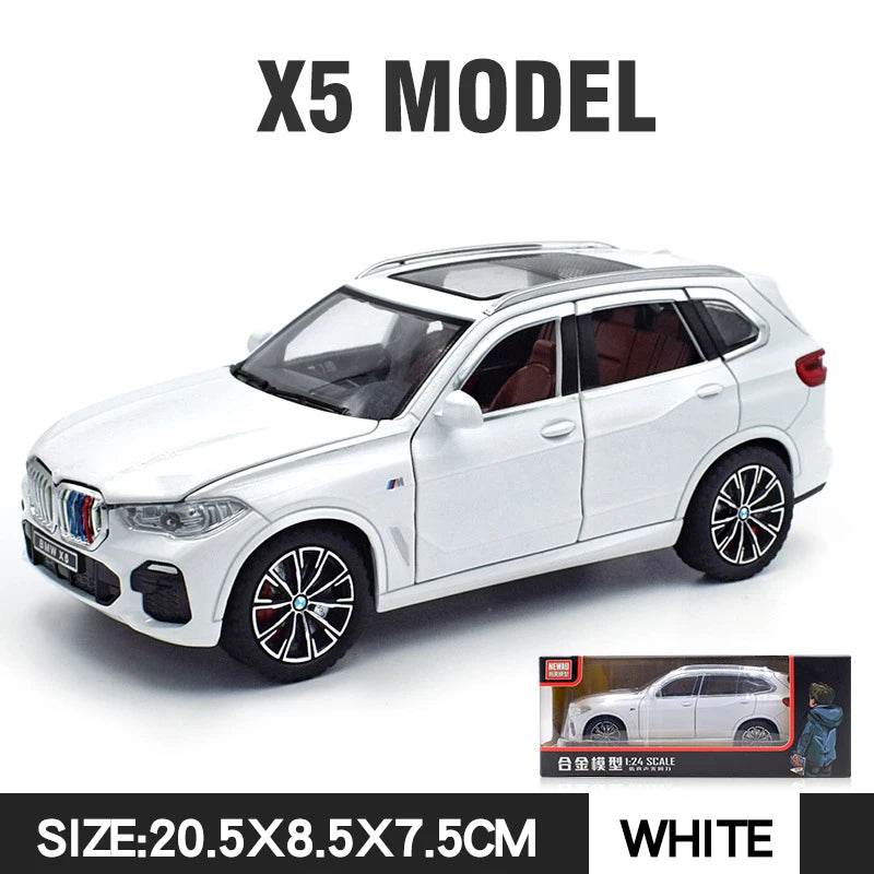 Premium Diecast Model Car BMW X5 Alloy Body With Realistic Sound And Light Perfect Gift For Kids - ToylandEU