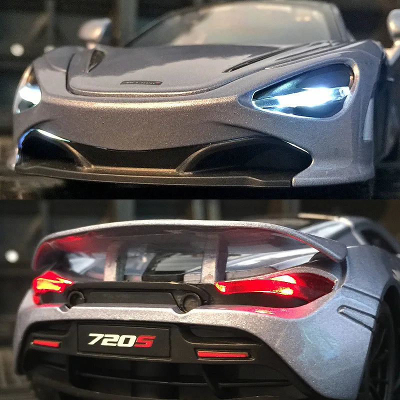 Premium Diecast Model Car McLaren 720S With Working Lights And Realistic Sound For Boyfriend Gift - ToylandEU