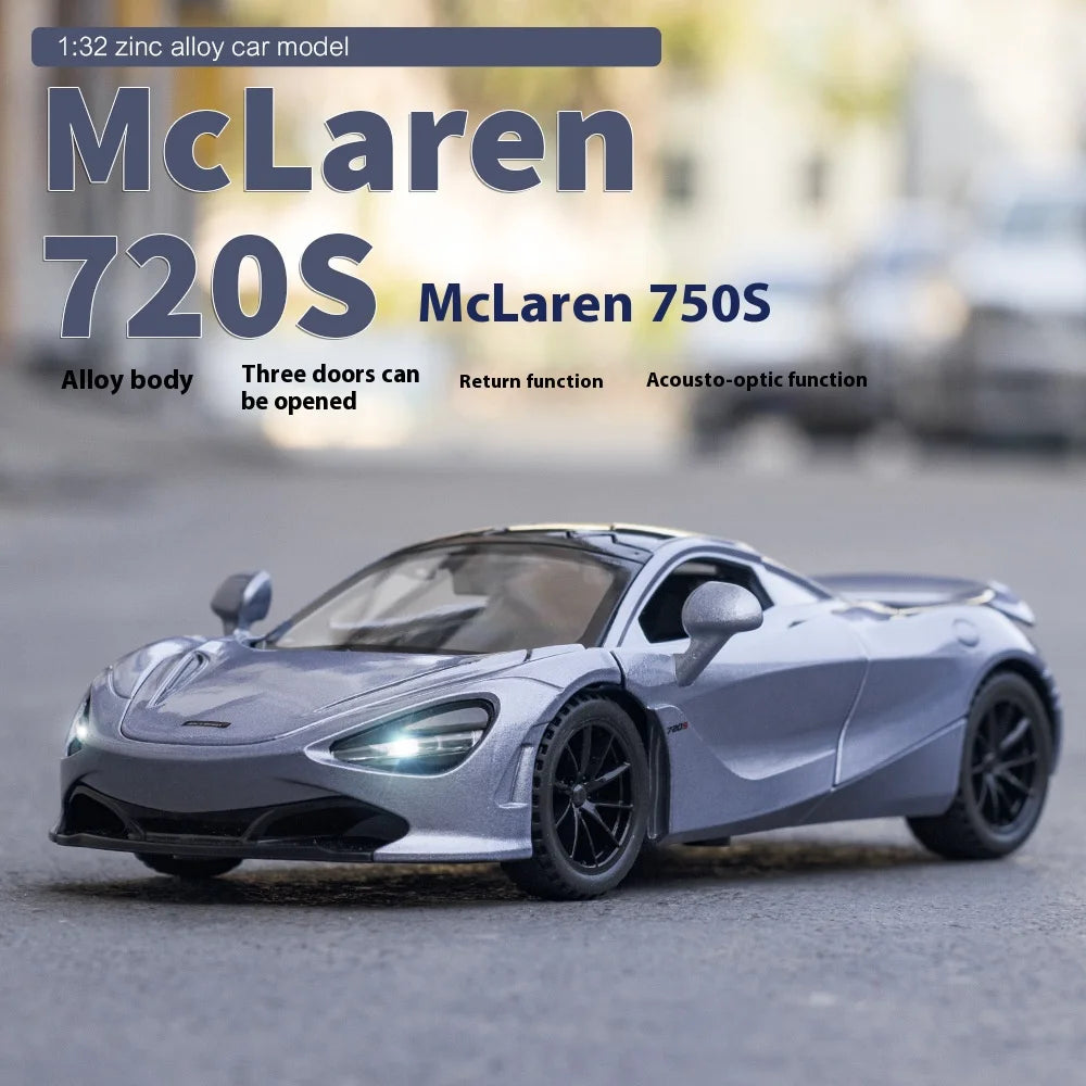 Premium Diecast Model Car McLaren 720S With Working Lights And Realistic Sound For Boyfriend Gift - ToylandEU