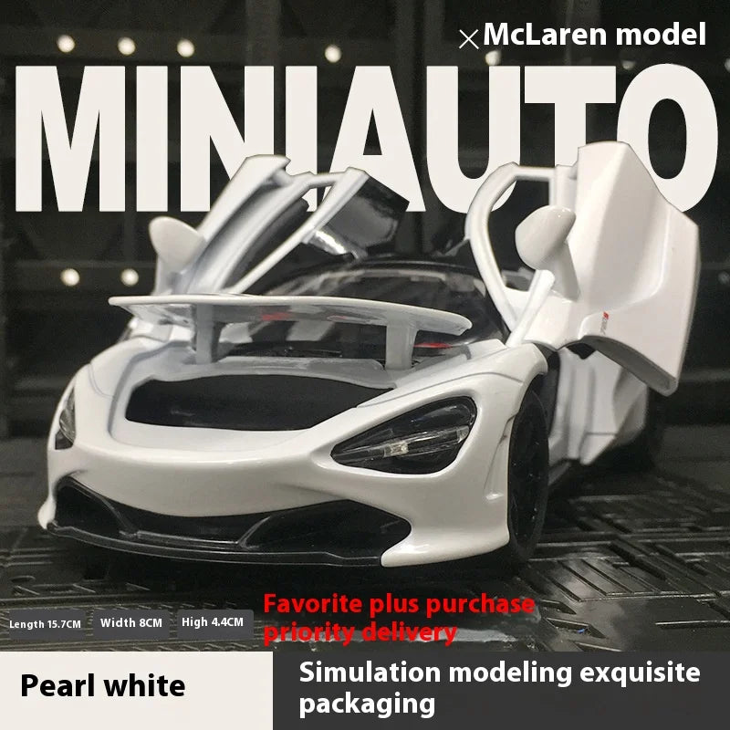 Premium Diecast Model Car McLaren 720S With Working Lights And Realistic Sound For Boyfriend Gift - ToylandEU
