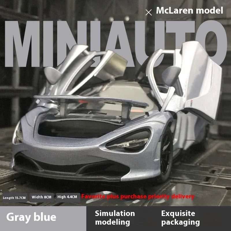 Premium Diecast Model Car McLaren 720S With Working Lights And Realistic Sound For Boyfriend Gift - ToylandEU