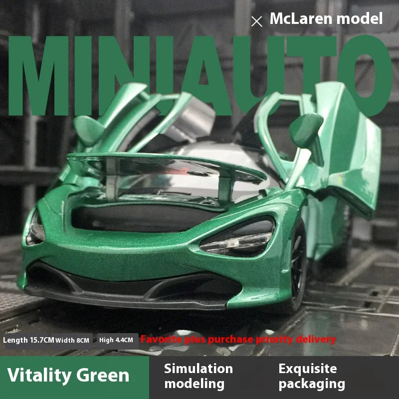 Premium Diecast Model Car McLaren 720S With Working Lights And Realistic Sound For Boyfriend Gift - ToylandEU