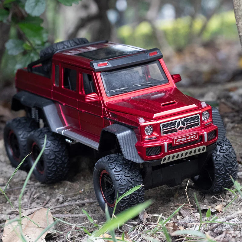 Premium Diecast Model Car Mercedes AMG G63 6x6 Alloy Off Road SUV Gift - ToylandEU