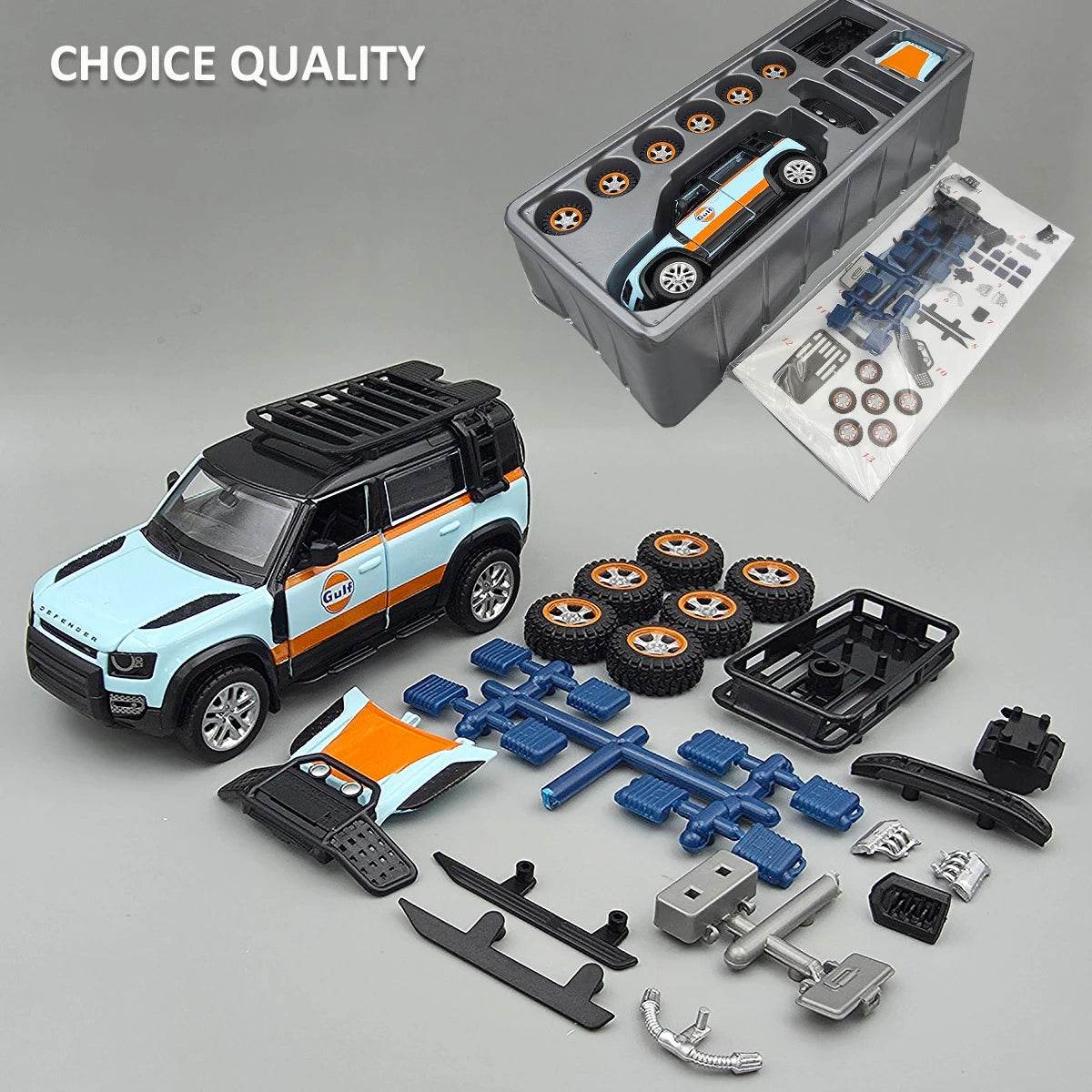 Premium Diecast Model Car One Forty Three Scale Land Rover Defender 110 Alloy Diecast Display Ornament For Collectors - ToylandEU