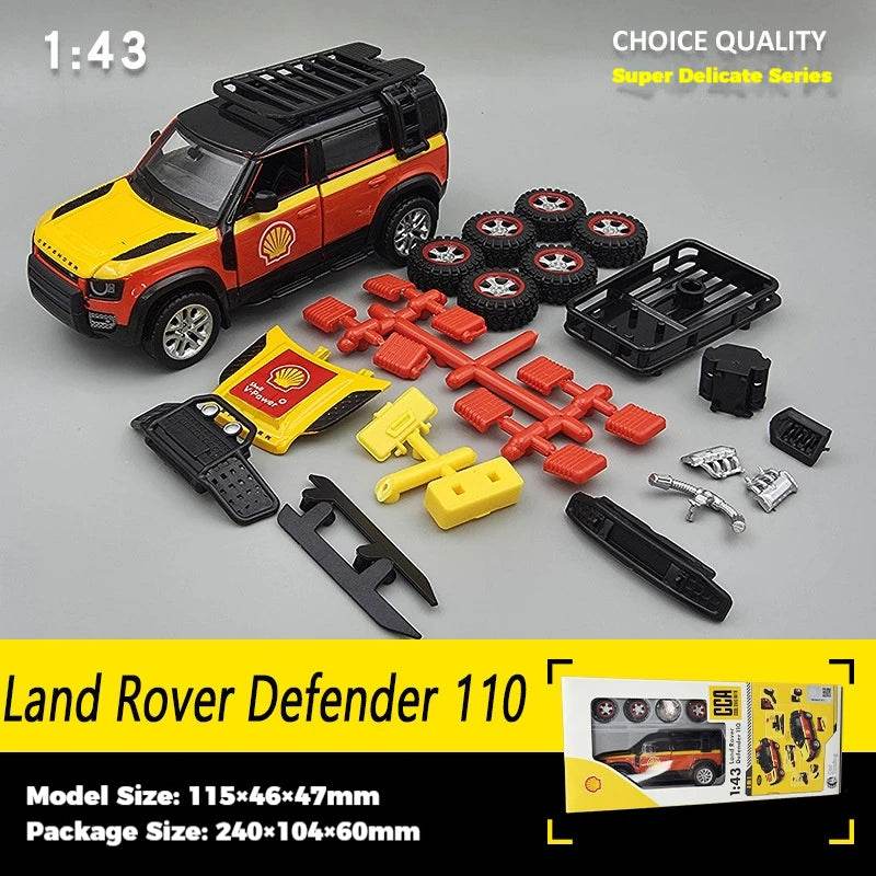 Premium Diecast Model Car One Forty Three Scale Land Rover Defender 110 Alloy Diecast Display Ornament For Collectors - ToylandEU