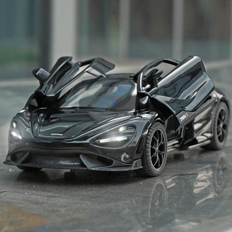 Premium Diecast Model Car One Thirty Second Scale McLaren 765LT Alloy DIY Self Designed Ornament For Boyfriend Gift - ToylandEU