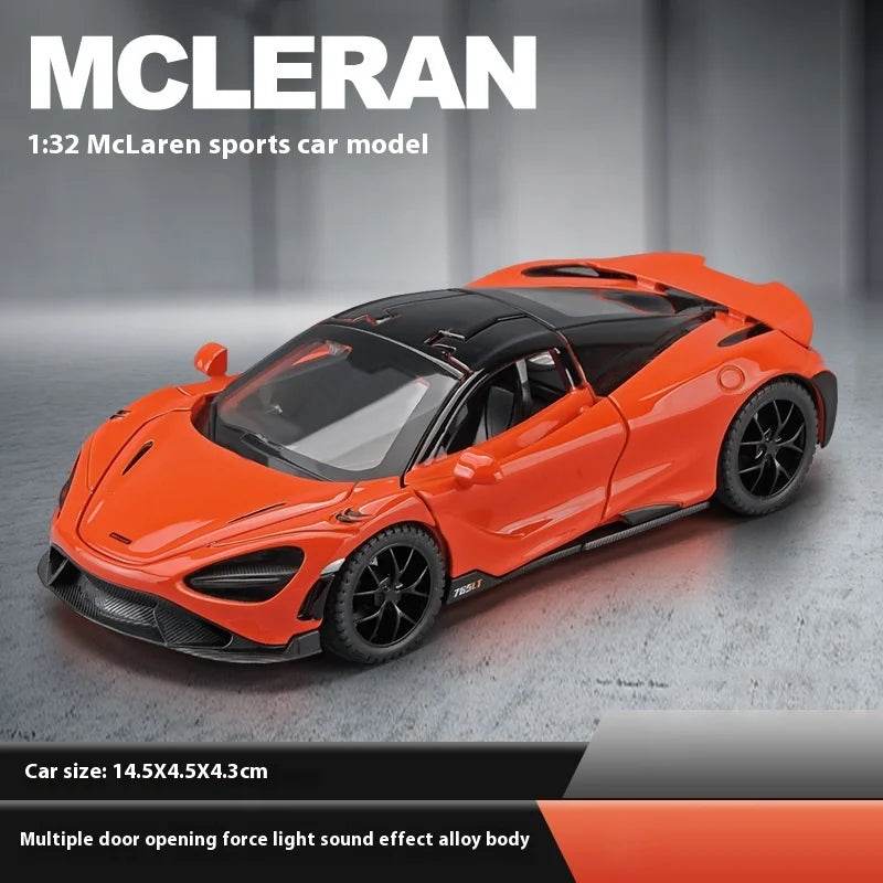 Premium Diecast Model Car One Thirty Second Scale McLaren 765LT Alloy DIY Self Designed Ornament For Boyfriend Gift - ToylandEU
