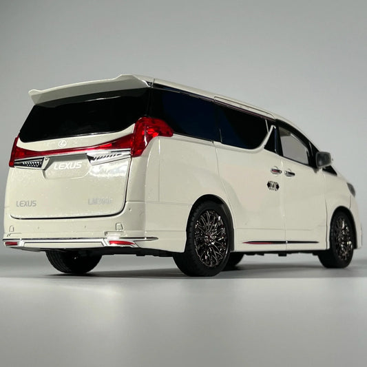 Luksusowy model samochodu odlewanego ciśnieniowo OneTo18 Lexus LM300 z dźwiękiem i światłem dla kolekcjonerów - ToylandEU