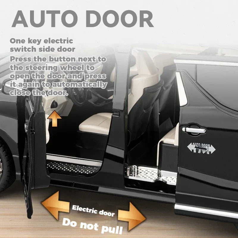 Premium Diecast Model Car OneTo18 Lexus LM300 Sound And Light For Collectors - ToylandEU