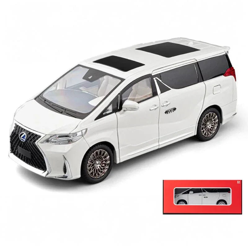 Premium Diecast Model Car OneTo18 Lexus LM300 Sound And Light For Collectors - ToylandEU