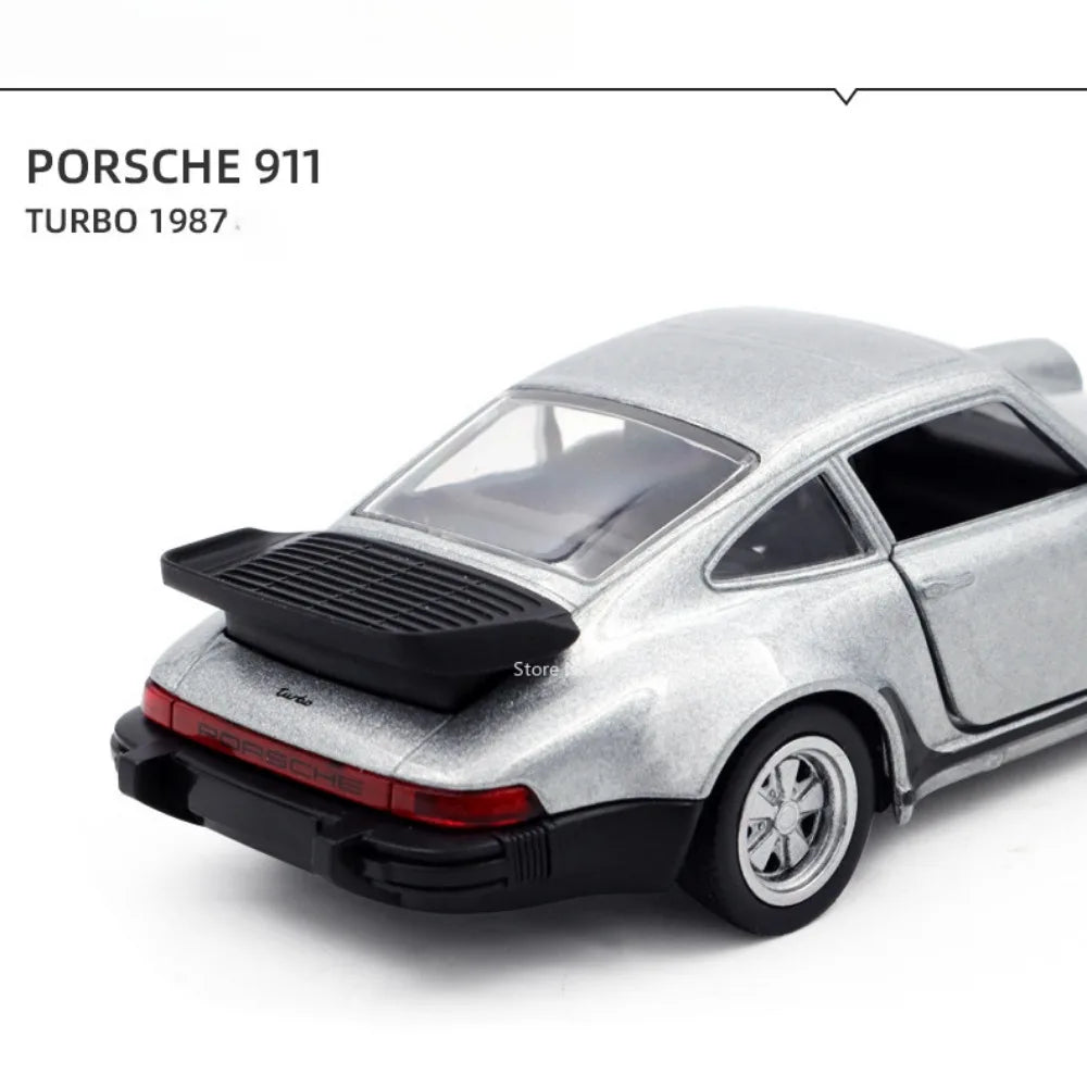 Premium Diecast Model Car Porsche 911 Turbo With Pull Back Action For Boys - ToylandEU