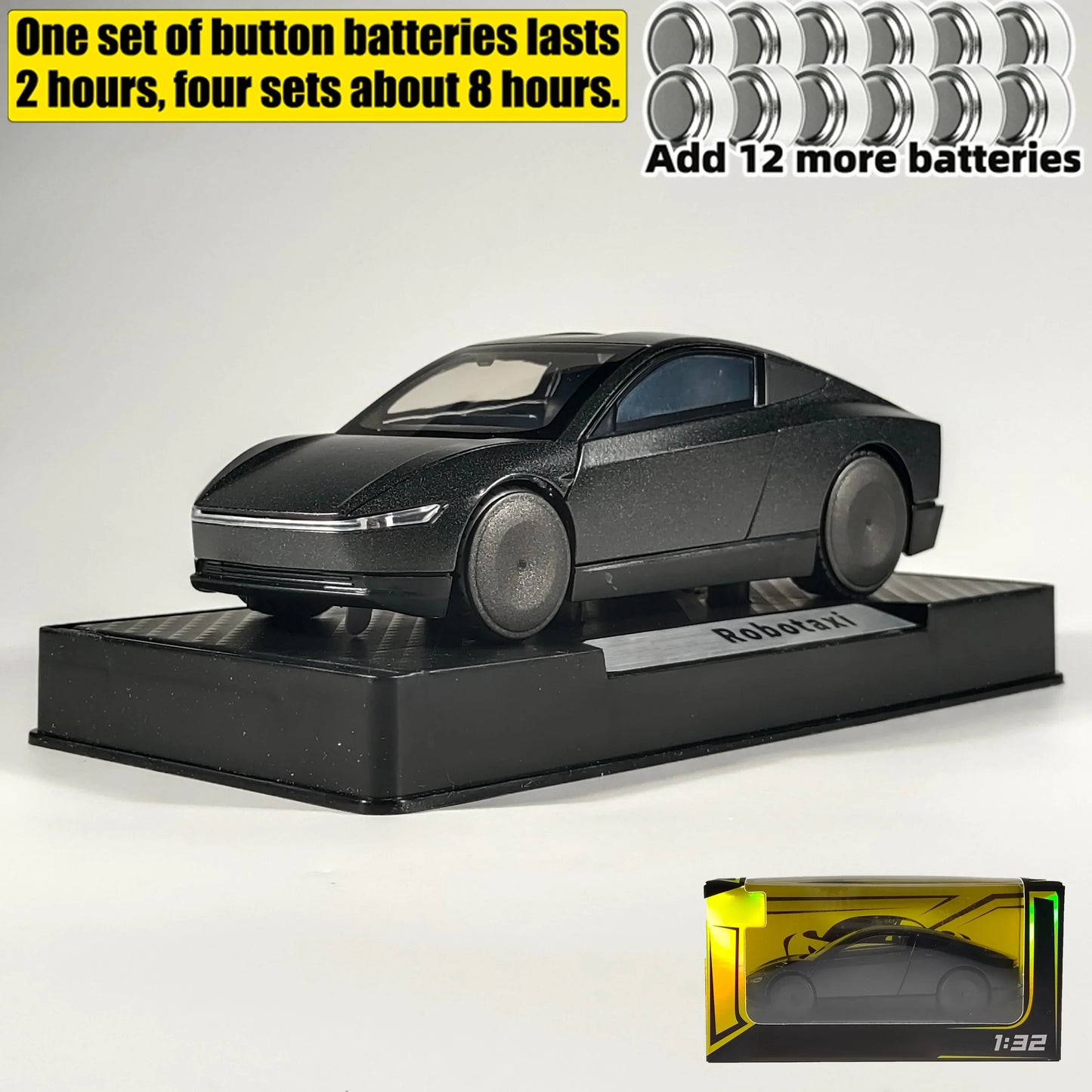 Premium Diecast Model Car Robotaxi Driverless With Sound And Light For Kids - ToylandEU