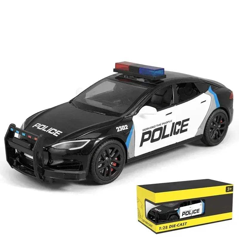  Premium Diecast Police Car 1 24 Model Toyland EU -  ToylandEU™