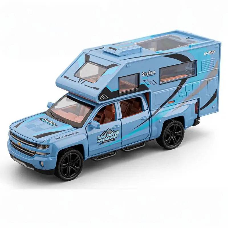 Premium Diecast SUV Model 1 To 32 Scale Chalet Camping RV Edition With Sound And Light For Adult Collectors - ToylandEU