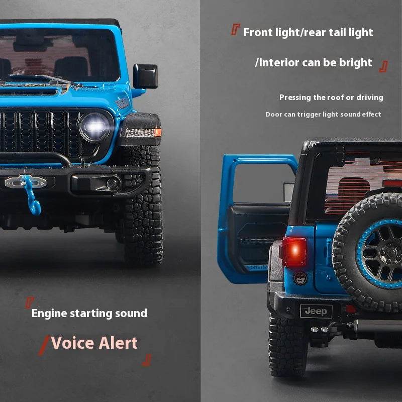 Premium Diecast Sound Lights 1 18 Jeep Wrangler Boys - ToylandEU