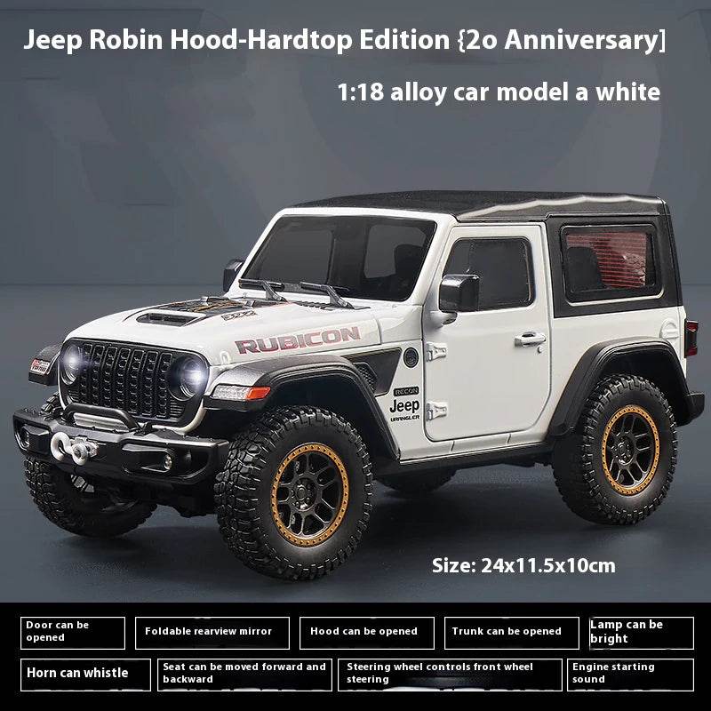 Premium Diecast Sound Lights 1 18 Jeep Wrangler Boys - ToylandEU