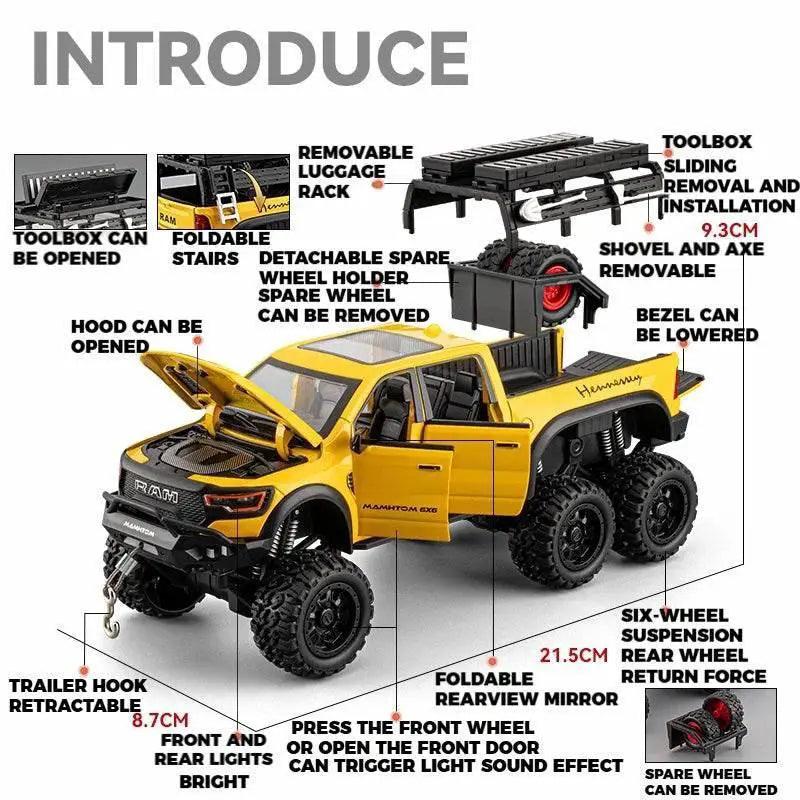  Premium Diecast Truck 1 24 Pull Back Toyland EU -  ToylandEU™