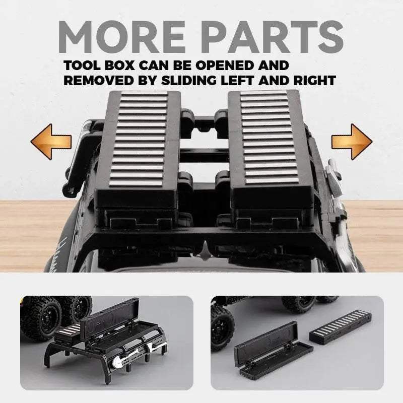 Premium Diecast Truck Sound Light Pull Back For Collectors - ToylandEU