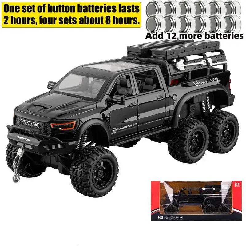 Premium Diecast Truck Sound Light Pull Back For Collectors - ToylandEU