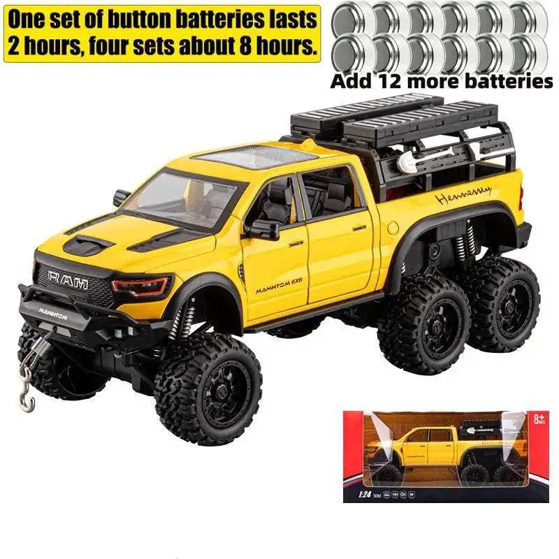 Premium Diecast Truck Sound Light Pull Back For Collectors - ToylandEU