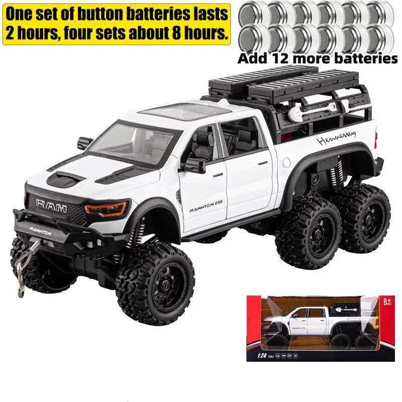 Premium Diecast Truck Sound Light Pull Back For Collectors - ToylandEU
