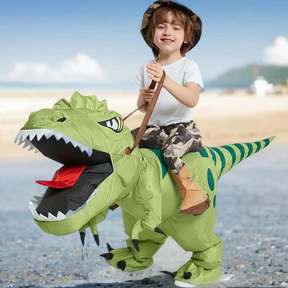 Premium Dinosaur Costume Ride On Inflatable Kids Halloween - ToylandEU