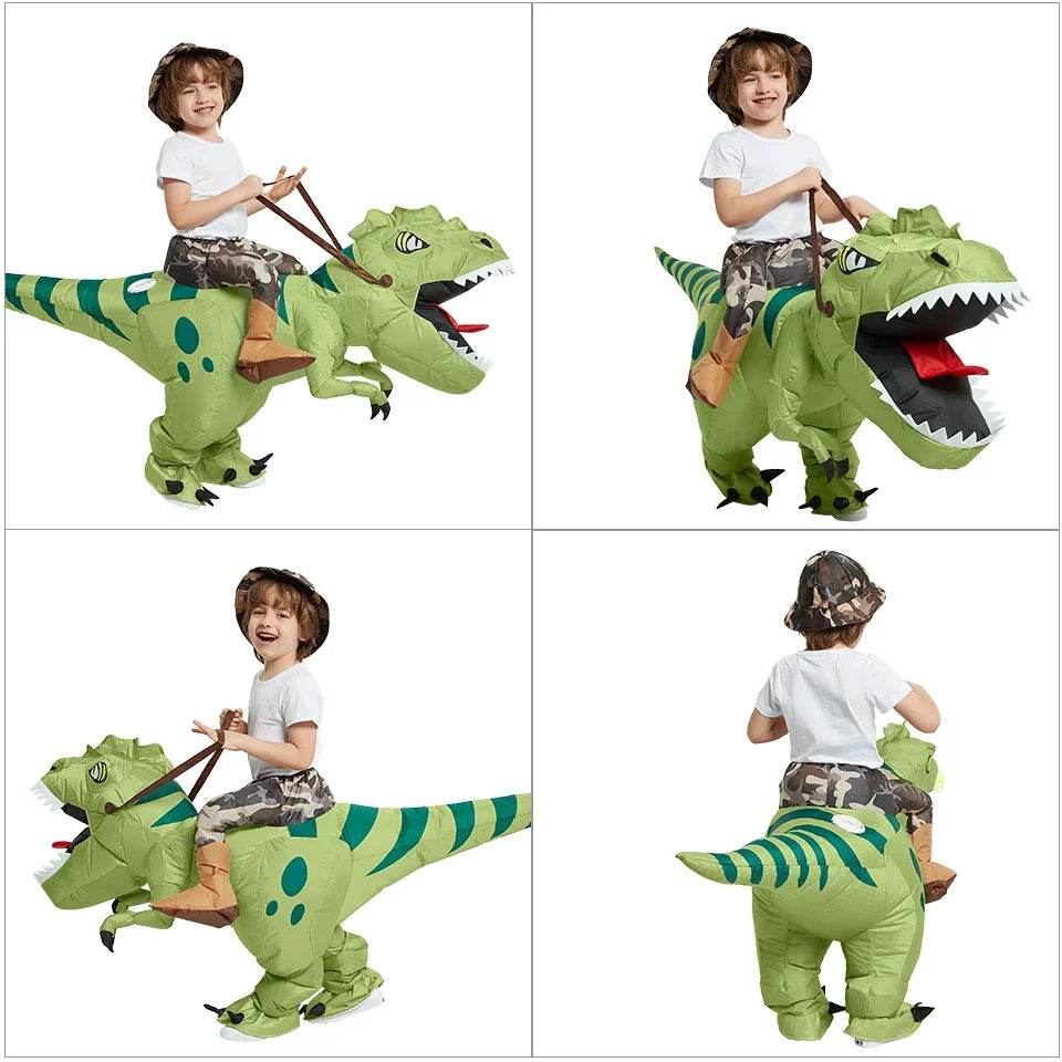 Premium Dinosaur Costume Ride On Inflatable Kids Halloween - ToylandEU